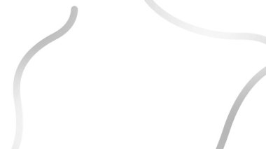 Canlandırılmış gümüş renkli dalga çizgileri çiziliyor. Kopya alanı ile doğrusal arkaplan. Döngülü video. Vektör illüstrasyonu beyaz arkaplanda izole edildi.