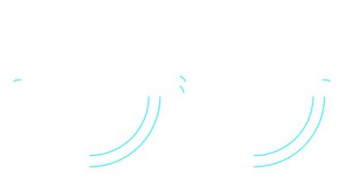 Gözlüklerin hareketli mavi çizgisel sembolü çizilir. Gözlüklerin doğrusal simgesi. Döngülü video. Göz doktorluğu kavramı. Beyaz arkaplanda vektör illüstrasyonu.