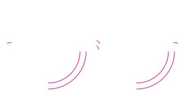 Gözlüklerin canlandırılmış morumsu çizgisel sembolü çizilir. Gözlüklerin doğrusal pembe simgesi. Döngülü video. Göz doktorluğu kavramı. Beyaz arkaplanda vektör illüstrasyonu.