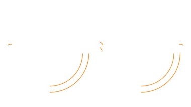 Gözlüklerin canlandırılmış turuncu çizgisel sembolü çizilir. Gözlüklerin doğrusal simgesi. Döngülü video. Göz doktorluğu kavramı. Beyaz arkaplanda vektör illüstrasyonu.