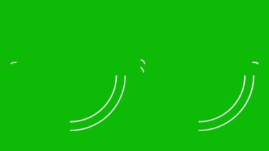 Gözlüklerin canlandırılmış gümüş çizgisel sembolü çizilir. Gözlüklerin doğrusal gri simgesi. Döngülü video. Göz doktorluğu kavramı. Yeşil arkaplanda vektör illüstrasyonu.