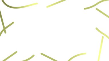 Animasyon altın renkli dalga çizgileri çizildi. Kopya alanı ile doğrusal arkaplan. Döngülü video. Vektör illüstrasyonu beyaz arkaplanda izole edildi.