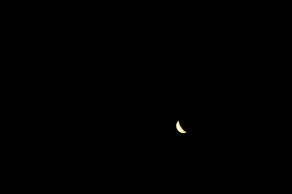 Eclipse Lunar Cielo Negro — Foto de Stock