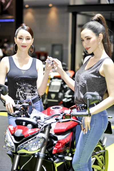 Bangkok Marzec Pretty Międzynarodowej Wystawie Samochodowej Bangkoku 2023 Dniu Marca — Zdjęcie stockowe