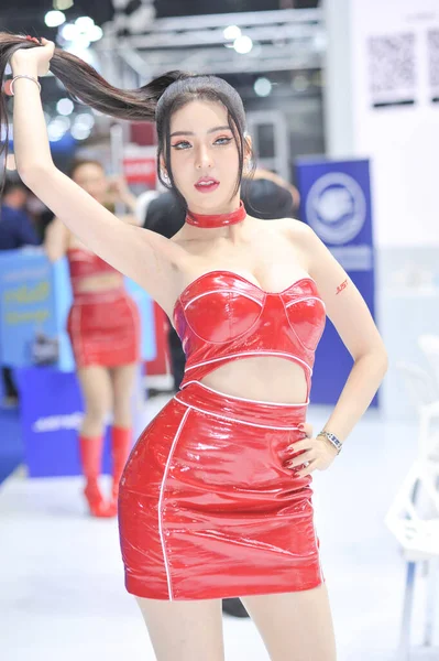 stock image BANGKOK-march 24  pretty at The44th Bangkok International Motor Show 2023 on march 24 , 2023 in Bangkok, Thailand