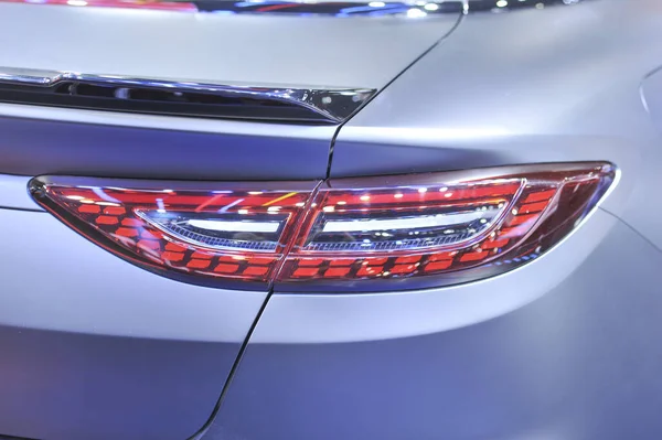 led car light automobile closeup