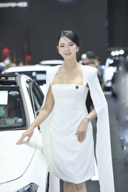 3 Aralık 2023 'te Bangkok, Tayland' da 40And Motor Fuarı 'nda BANGKOK-Aralık 3 oldukça moter fuarı