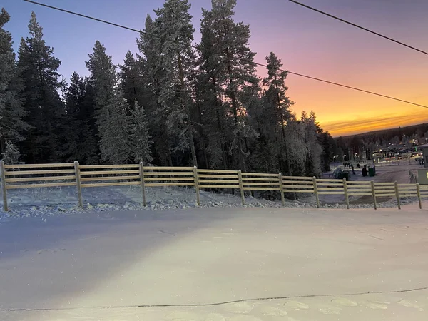 Kvällsstämning Lappland — Stockfoto