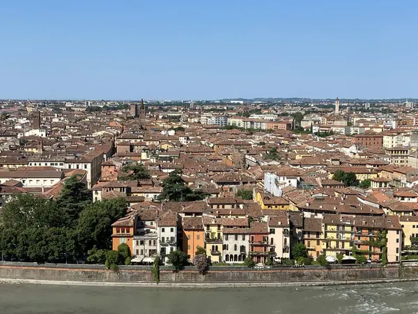 Vista Panorámica Verona Una Ciudad Italia — Foto de Stock