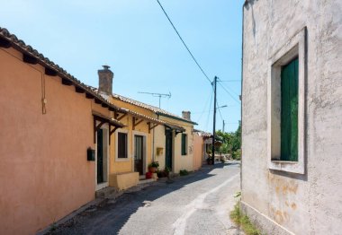 Agios Markos köyünde mimarlık, Korfu, Yunanistan