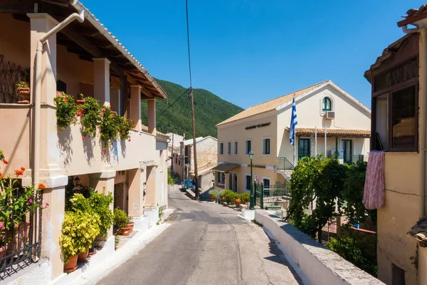August 2020 Korfu Griechenland Architektur Dorf Ano Korakiana — Stockfoto