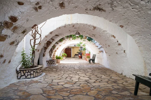 最も神聖なテオトコスの美しい修道院内Palaiokstaristsa Corfu Greece — ストック写真