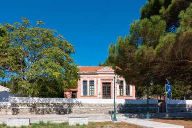 Yunanistan 'ın Ereikoussa adasındaki okul binası