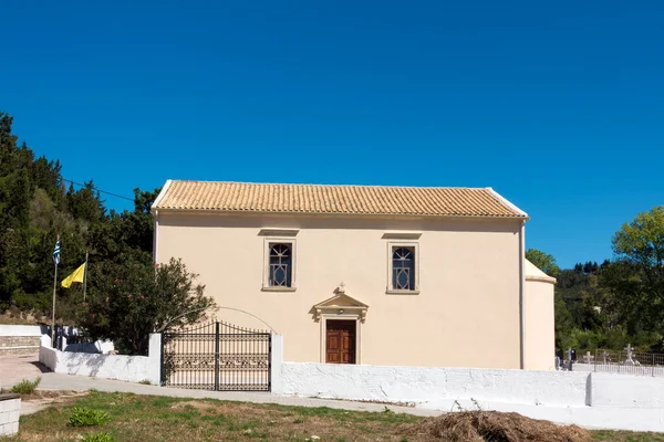 Petite Église Orthodoxe Sur Île Ereikoussa Grèce — Photo