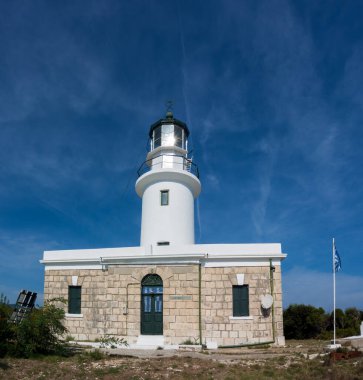 Yunanistan 'ın Othonoi adasındaki eski deniz feneri.