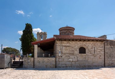 Koronisia 'daki Bakire Meryem Kilisesi, Ambrakya Körfezi, Arta, Yunanistan