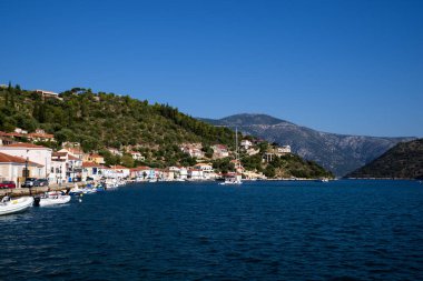 16 Ağustos 2023 - Yunanistan 'ın İtaka adası - Yunanistan' ın İtaka adasının başkenti ve ana limanına bakın