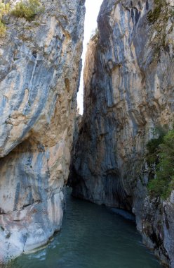 Yunanistan 'ın Grevena kentindeki Spilaio köyü yakınlarındaki Portitsa Kanyonu' nda muhteşem bir manzara var. 