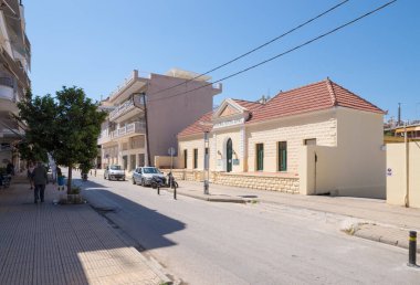 25 Haziran 2024 - Aidipsos, Yunanistan - Kuzey Evia 'da bir Yunan kasabası olan Aidipsos' ta güzel mimarisi olan kaplıcaları ve kaplıcaları ile ünlüdür.