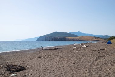 Amazing scenery by the sea in North Evia, Greece, close to Agia Anna beach and ancient Kirinhtos clipart