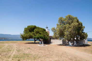 Vasilina, Kuzey Evia, Yunanistan 'daki güzel deniz feneri