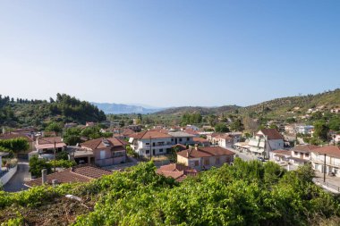Architecture in the pretty Gouves village, North Evia, Greece