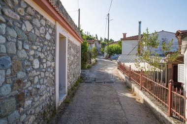 Architecture in the pretty Gouves village, North Evia, Greece