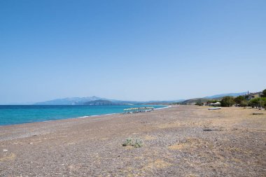 Agkali Sahili, Kuzey Evia, Yunanistan 'da deniz manzarası