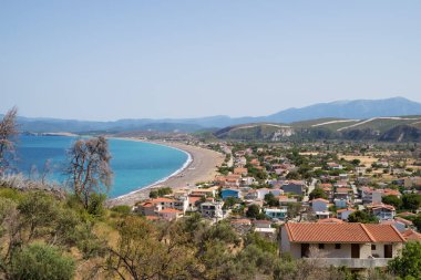 Agkali Sahili, Kuzey Evia, Yunanistan 'da deniz manzarası