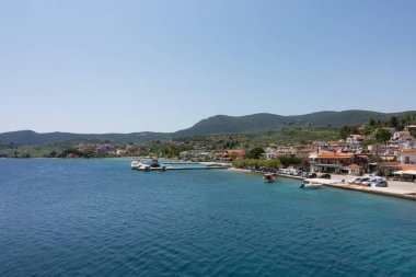 23 Haziran 2024 - Yunanistan 'ın Ftiotida kenti - Yunanistan' ın orta kesimindeki Ftiotida kentindeki Glyfa köyünde deniz manzarası