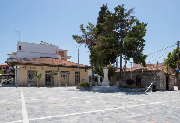24 Haziran 2024 - Yunanistan 'ın Kuzey Evia kenti - Yunanistan' ın Kuzey Evia kentinin merkez meydanı