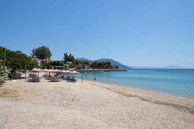 June 25th 2024 - North Evia, Greece - Amazing scenery by the sea in Gialtra village, North Evia, Greece