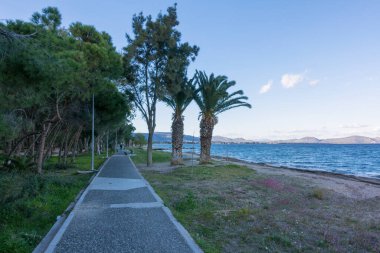 20 Mart 2025 - Nea Makri, Yunanistan - Nea Makri kasabası, Attica, Yunanistan