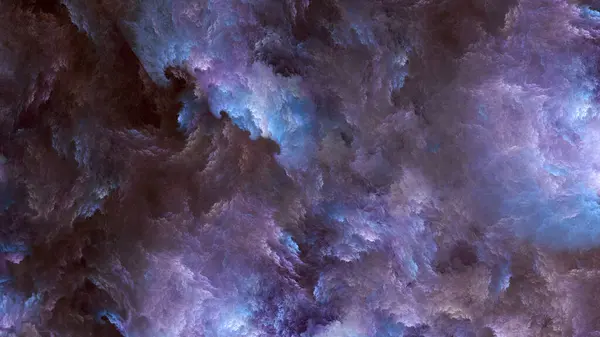 紫と青の雲の形で抽象的なフラクタル背景 スペースクラウド ロイヤリティフリーのストック画像