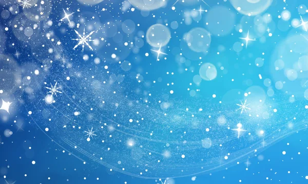 Kış mavisi arka plan ve kar taneleri. Noel ve Yeni Yıl geçmişi.