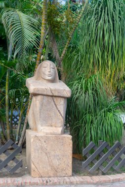 Almunecar 'daki El Hawthorn Botanik Parkı Granada, Endülüs, İspanya. Avrupa. 29 Eylül 2022