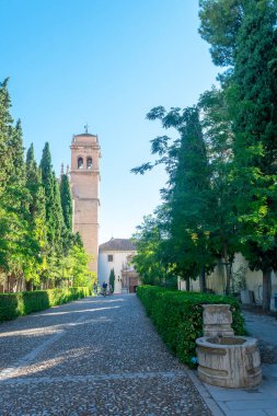 İspanya 'nın Endülüs kentindeki Granada şehrindeki San Jernimo Kraliyet Manastırı. Avrupa. 30 Eylül 2022