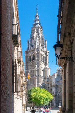 Saint Mary Katedrali. Toledo, üç kültürün şehri: Hristiyan, Müslüman ve Yahudi. İspanya. Avrupa.