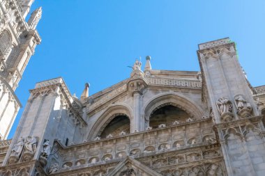 Saint Mary Katedrali. Toledo, üç kültürün şehri: Hristiyan, Müslüman ve Yahudi. İspanya. Avrupa.