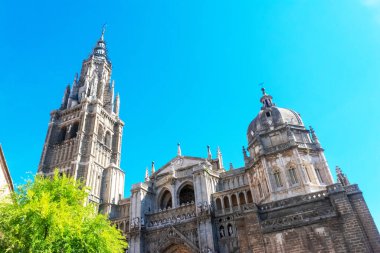 Saint Mary Katedrali. Toledo, üç kültürün şehri: Hristiyan, Müslüman ve Yahudi. İspanya. Avrupa.