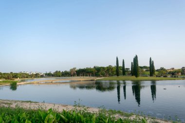Lakes Park, Rota. Cadiz ili. İspanya. Avrupa.