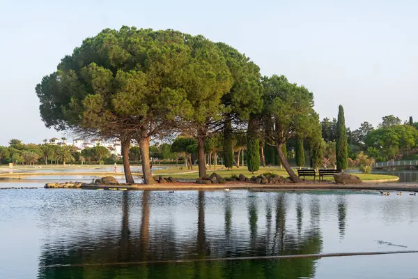 Lakes Park, Rota. Cadiz ili. İspanya. Avrupa.