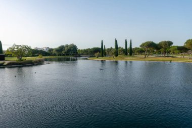 Lakes Park, Rota. Cadiz ili. İspanya. Avrupa.