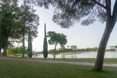 Lakes Park, Rota. Cadiz ili. İspanya. Avrupa.