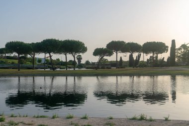 Lakes Park, Rota. Cadiz ili. İspanya. Avrupa.