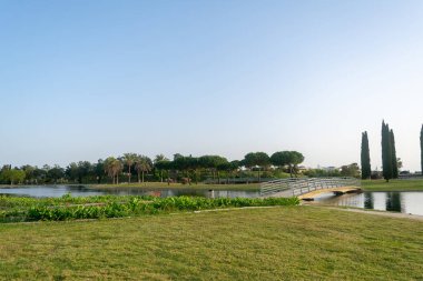 Lakes Park, Rota. Cadiz ili. İspanya. Avrupa.