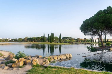 Lakes Park, Rota. Cadiz ili. İspanya. Avrupa.