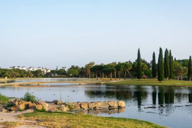 Lakes Park, Rota. Cadiz ili. İspanya. Avrupa.