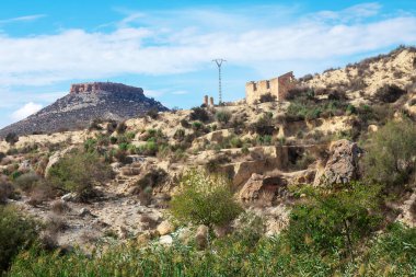 Mula, Murcia, İspanya 'daki harabe ev. Avrupa.