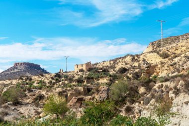 Mula, Murcia, İspanya 'daki harabe ev. Avrupa.